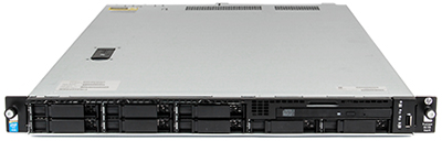 hpe DL120 gen9 front of 8-bay sff hard drive chassis
