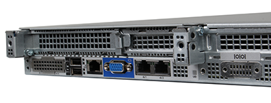 HPE ProLiant DL160 Gen10 Server rear ports, detail