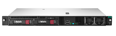 HPE ProLiant DL20 Gen10 Plus front detail view