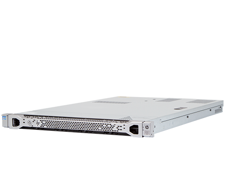 HPE DL360e Gen8 front perspective with bezel