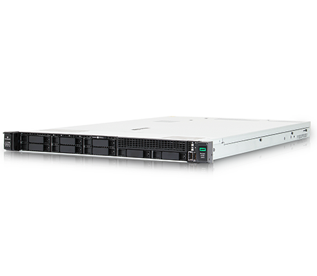 HPE DL360 Gen10 front perspective, 8-bay 3.5-inch drive chassis
