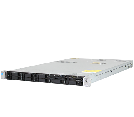 HPE DL360p Gen8 front perspective with bezel