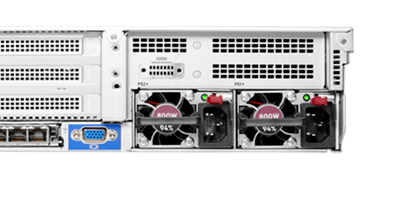 HPE DL380 Gen10 Plus rear detail view
