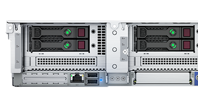 HPE DL385 Gen10 Plus rear detail view