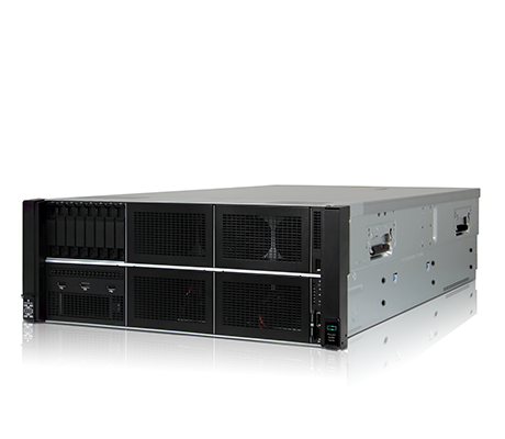HPE ProLiant DL580 Gen10 side view, front angle