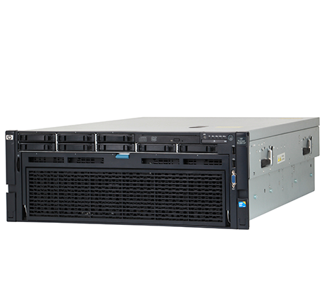 HPE DL580 Gen7 front perspective with bezel