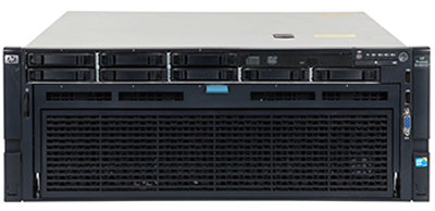 HPE ProLiant DL580 Gen7 server front of the system HPE DL580 Gen7 server front of the system