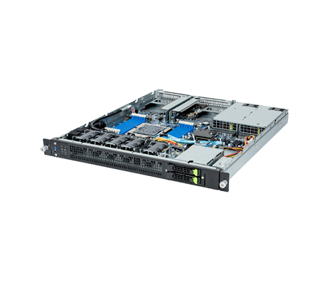 Gigabyte E163-Z30 server side view