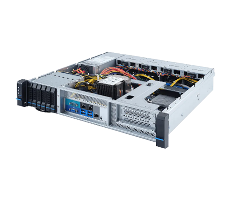 Gigabyte E251-U70 server side view