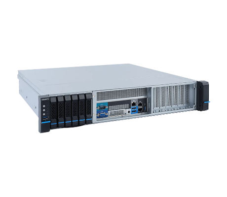 Gigabyte E252-P30 server side view