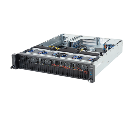 Gigabyte E263-Z34 Server side view