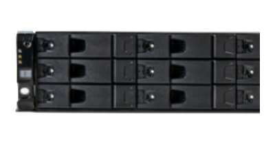 Exos X 2U12 front Seagate Exos X 2U12 front of system