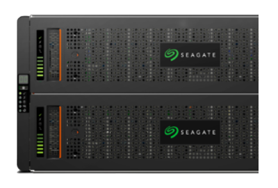 Exos X 5U84 front Seagate Exos X 5U84 front of system