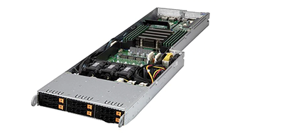 Supermicro FatTwin F1114S-RNTR Server node angle view