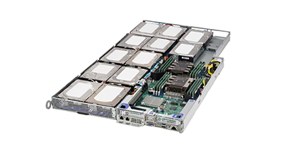 Supermicro SuperServer F619H6-FT server front of system Supermicro F619H6-FT server front