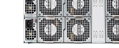 Supermicro SuperServer F619H6-FT server rear detail SuperServer F619H6-FT rear detail side