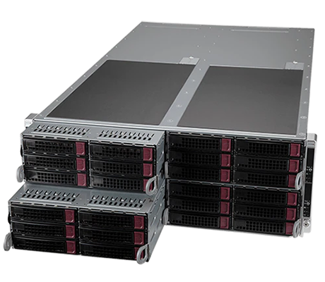 Supermicro F620P3-RTBN front of server