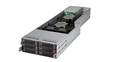 Supermicro FatTwin F620P3-RTBN Server node angle view Supermicro FatTwin F620P3-RTBN Server node angle view