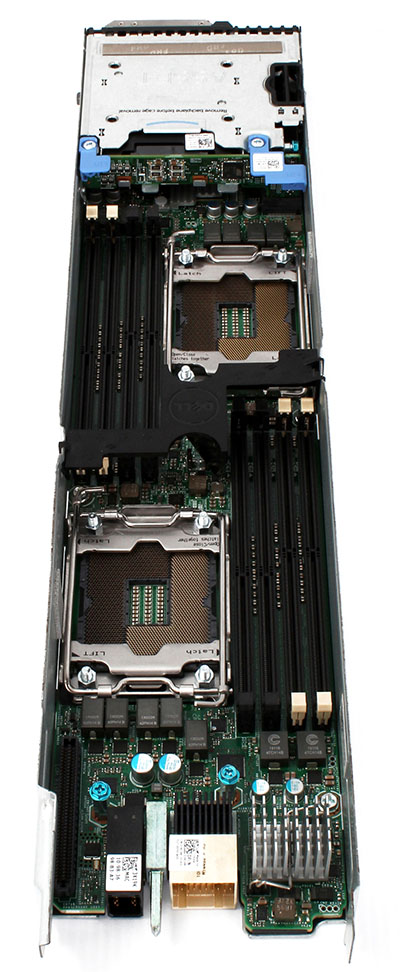 poweredge fc430 back top view of system