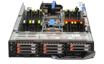 poweredge fc630 server block front with 8 2.5-inch drive bays