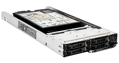 poweredge fm120x4 server 4-bay chassis front perspective