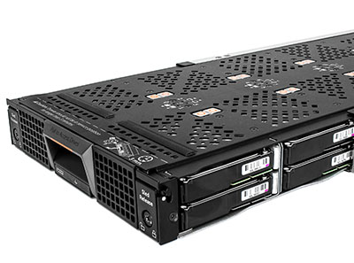poweredge FD332 storage block with 4 side mounted drives