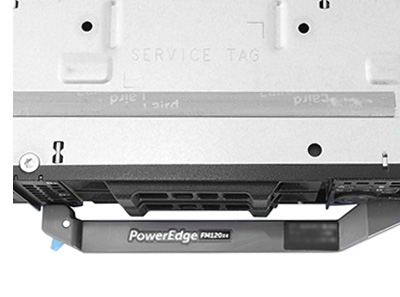 poweredge FM120x4 for FX2, detail of release latch