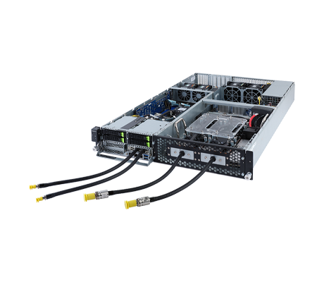 Gigabyte G262-ZL0 Server side view.