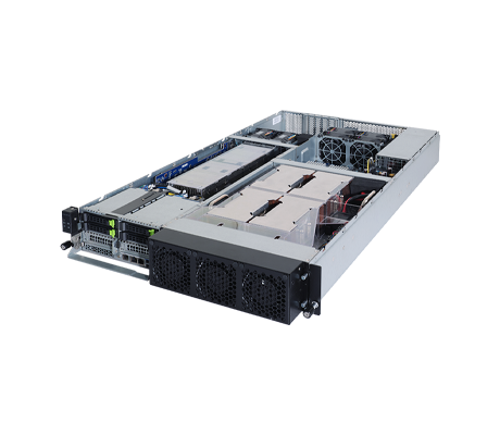 Gigabyte G262-ZR0 Server side view.