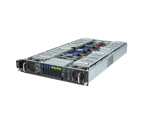 Gigabyte G293-S42 Server side view.