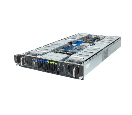 Gigabyte G293-Z20 Server side view.