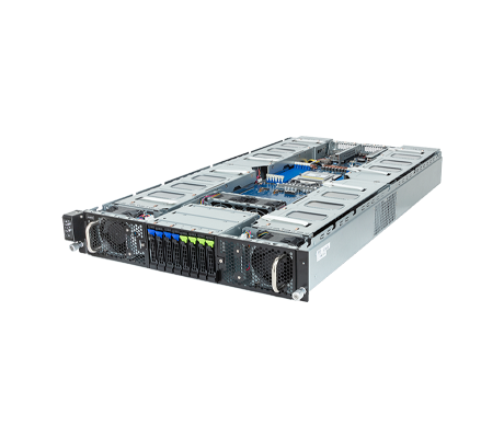 Gigabyte G293-Z22 Server side view.