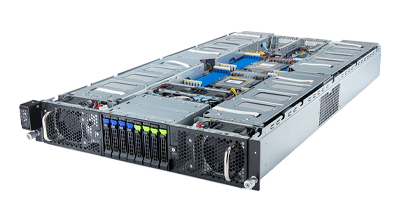 Gigabyte G293-Z43 GPU server front