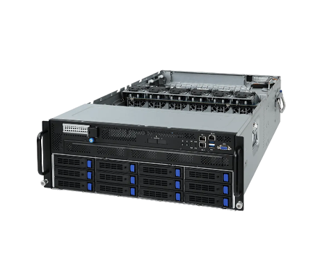 Gigabyte G481-H81 GPU server side view