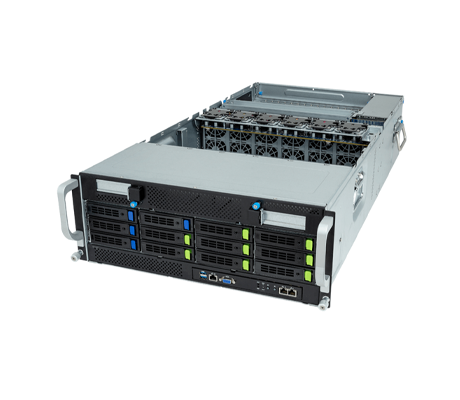 Gigabyte G493-SB0 Server side view.