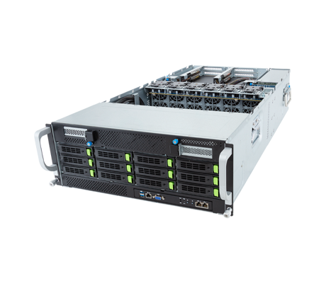 Gigabyte G493-SB2 Server side view.