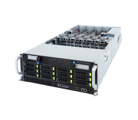 Gigabyte G493-SB3 Server side view.