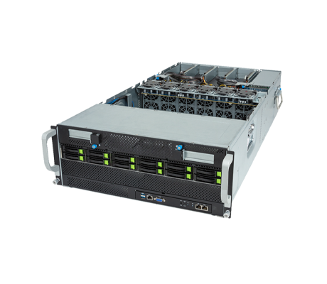 Gigabyte G493-ZB3 Server side view.