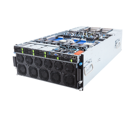 Gigabyte G593-ZD2 Server side view.