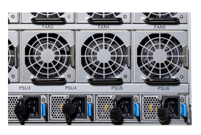 MiTAC Olympus G8825Z5 G8825Z5U2BC-325X-575 GPU Server rear view