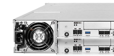 Infortrend GS 3012 Gen3 rear view Infortrend EonStor GS 3012 Gen3 Storage rear view