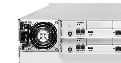 Infortrend GS 4024 Gen3 rear view Infortrend EonStor GS 4024 Gen3 Storage rear view