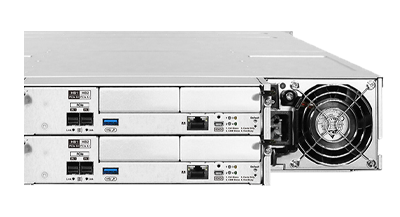 Infortrend GS 4024U rear view Infortrend EonStor GS 4024U Storage rear view