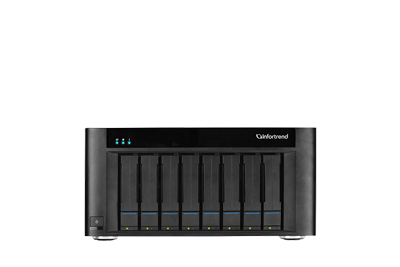 8x SATA storage bays, single controller, single host board slot