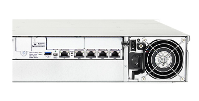 Infortrend GSe Pro 3012 rear Infortrend EonStor GSe Pro 3012 Storage rear view