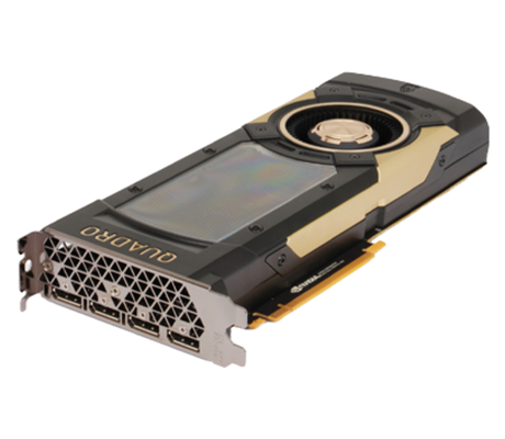 NVIDIA Quadro GV100 GPU Side View