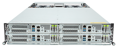 Gigabyte H253-Z10 front of system Gigabyte H253-Z10 front detail