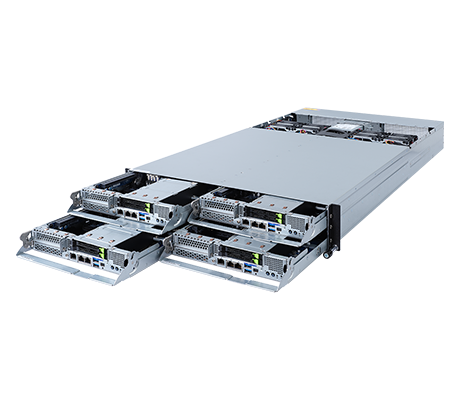 Gigabyte H282-Z60 side view