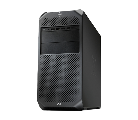 HP Z4 G4 Workstation Tower, angeled front view