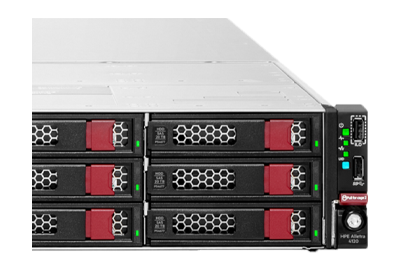 HPE Alletra Storage Server 4120 front drives view